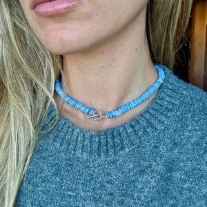 Beaded Necklace with Silver Clasp